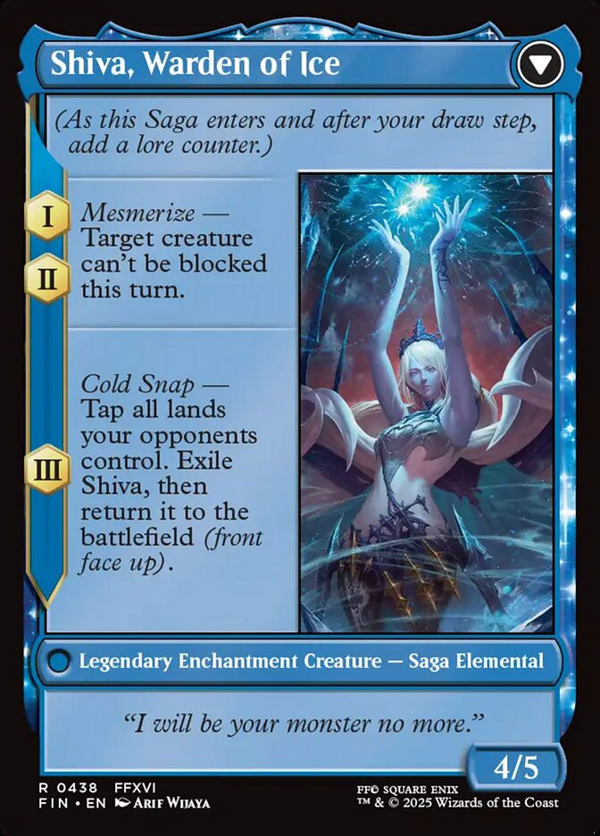 Jill, Shiva's Dominant // Shiva, Warden of Ice (FIN) (438) / Extended Art — cara 2 de 2