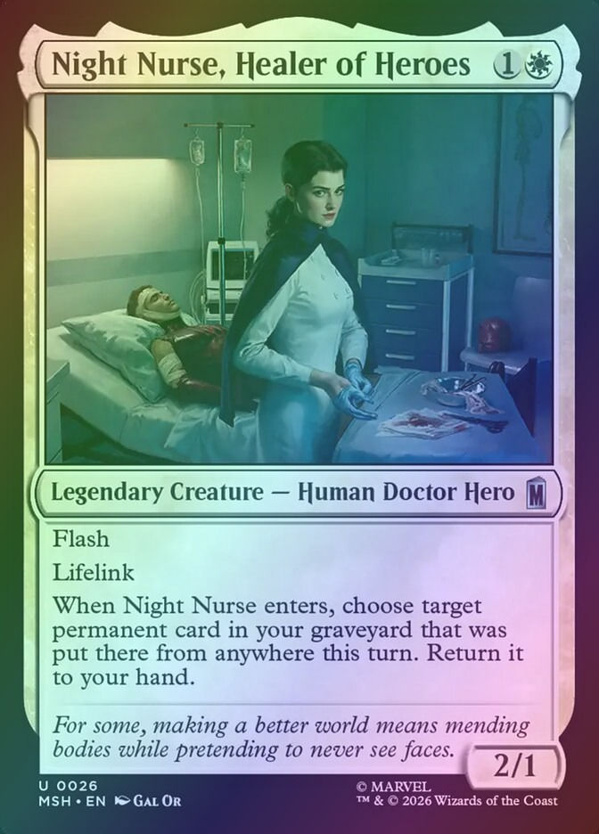 Night Nurse, Healer of Heroes (MSH) (26) / Foil