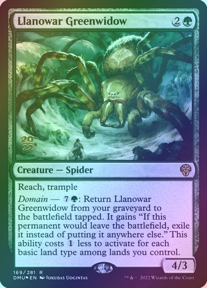 Llanowar Greenwidow (PDMU) (169s) / Foil