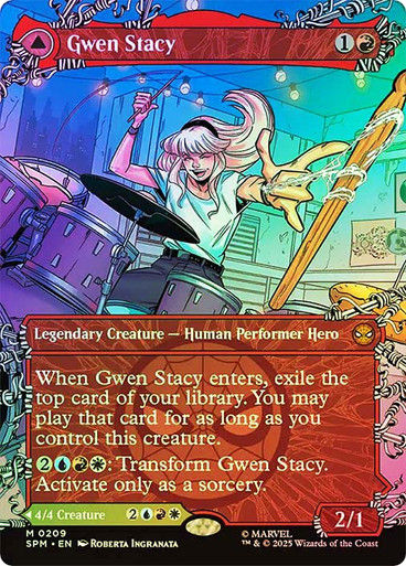 Gwen Stacy // Ghost-Spider (SPM) (209) / Showcase / Foil — cara 1 de 2