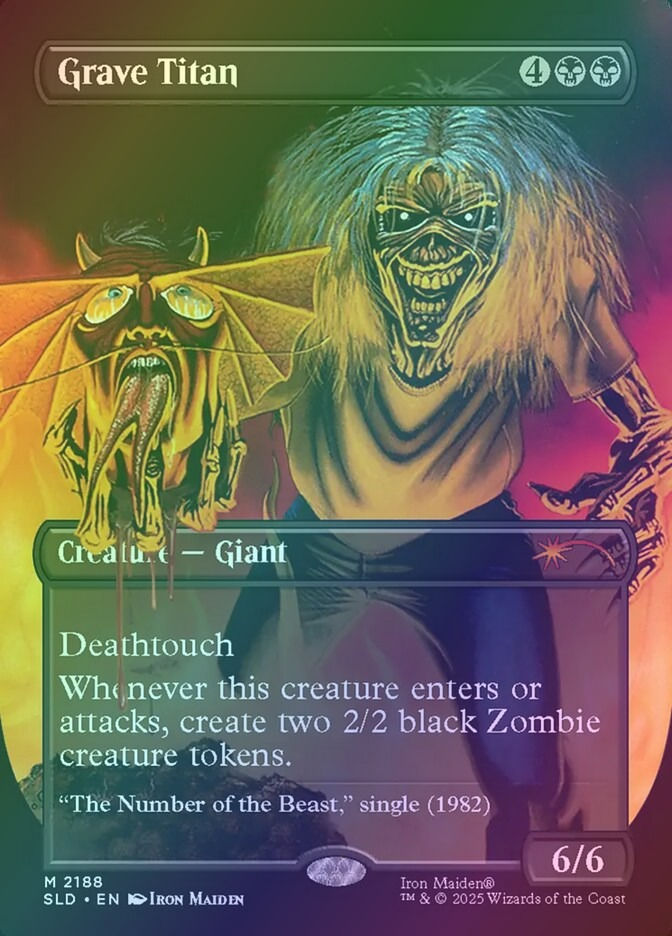 Grave Titan (SLD) (2188) / Borderless / Foil