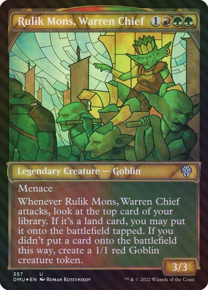 Rulik Mons, Warren Chief (DMU) (357) / Showcase / Textured Foil