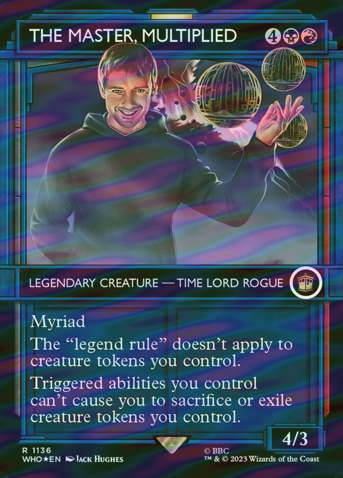 The Master, Multiplied (WHO) (1136) / Borderless / Showcase / Surge Foil