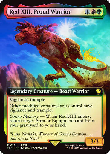 Red XIII, Proud Warrior (FIC) (181) / Extended Art / Foil