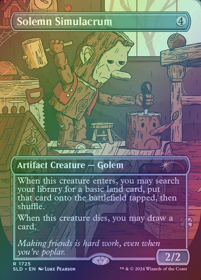Solemn Simulacrum (SLD) (1725) / Borderless / Foil