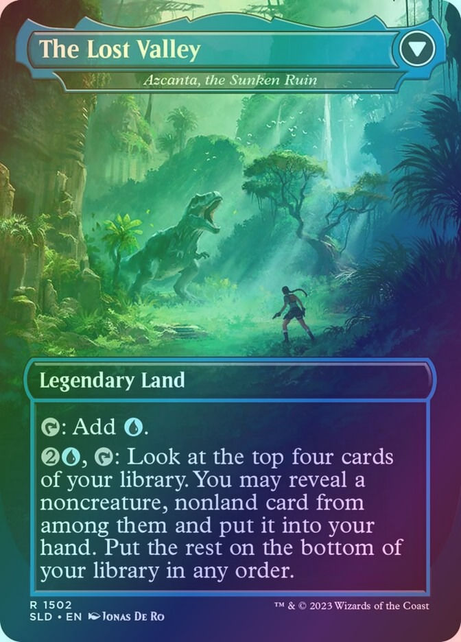 Search for Azcanta // Azcanta, the Sunken Ruin (SLD) (1502) / Borderless / Foil — cara 2 de 2