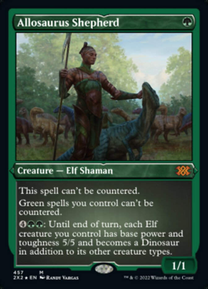 Allosaurus Shepherd (2X2) / Etched Foil
