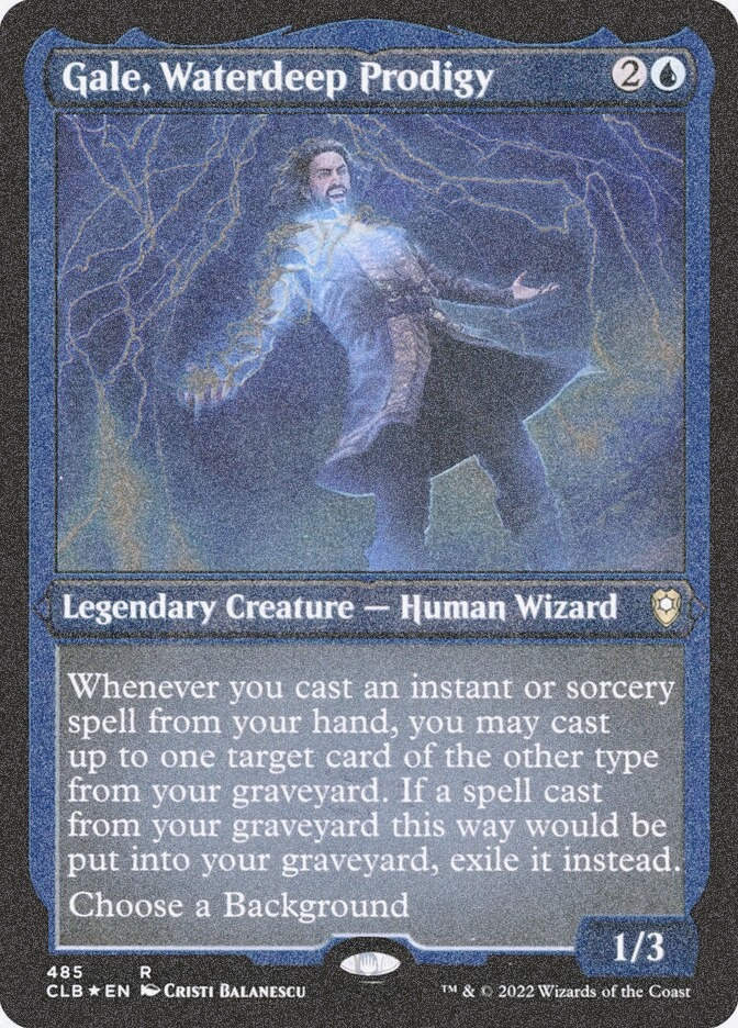 Gale, Waterdeep Prodigy (CLB) (485) / Foil Etched