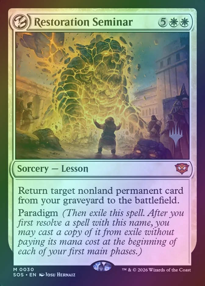 Restoration Seminar (PSOS) (30p) / Foil