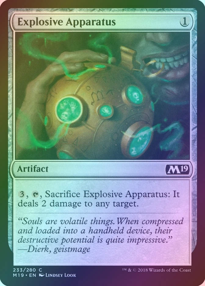 Explosive Apparatus (M19) (233) / Foil