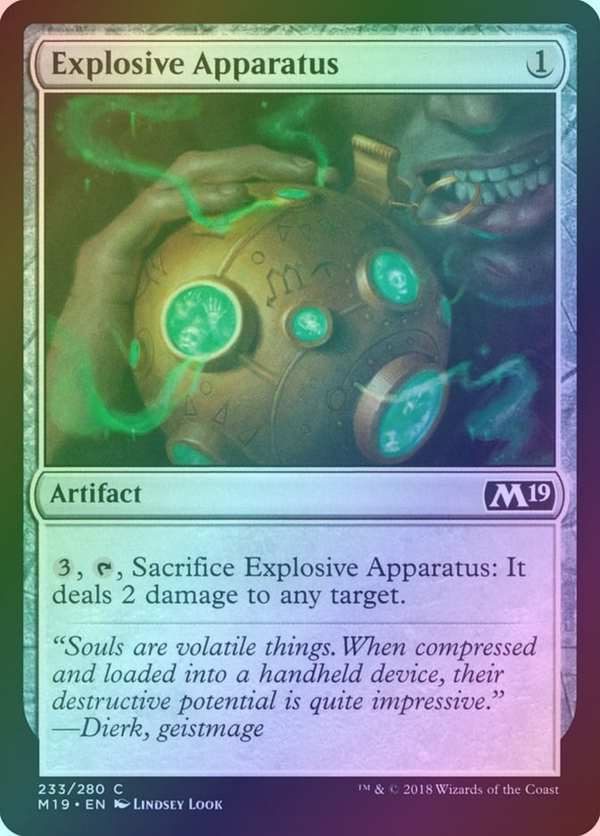 Explosive Apparatus (M19) (233) / Foil
