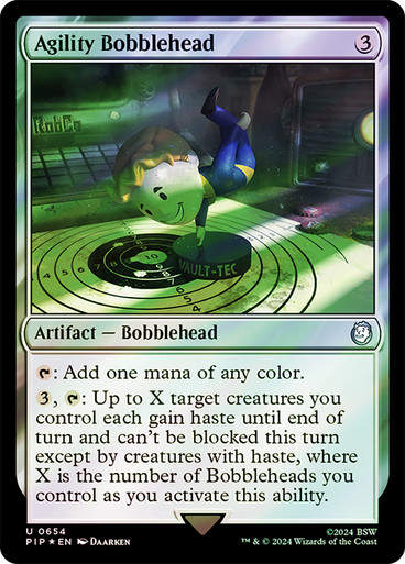 Agility Bobblehead (pip) (654) / Surge Foil