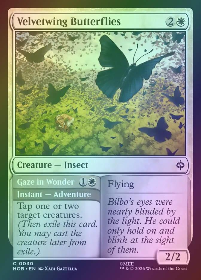 Velvetwing Butterflies // Gaze in Wonder (HOB) (30) / Foil