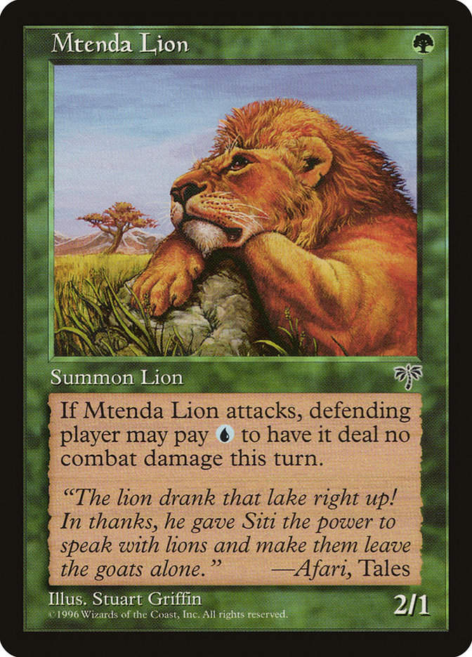 Mtenda Lion (MIR) (230)