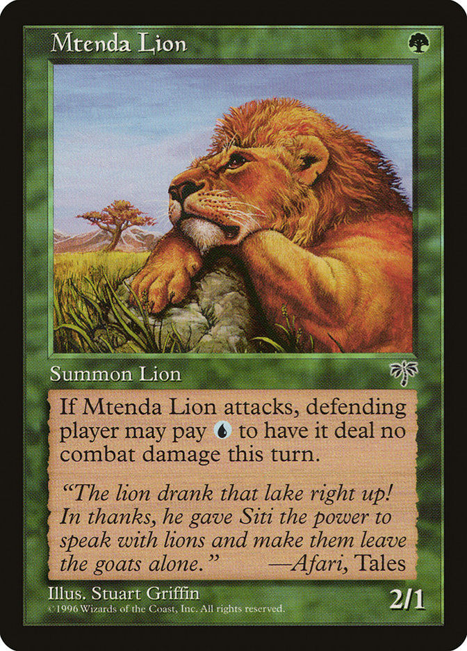 Mtenda Lion (MIR) (230)