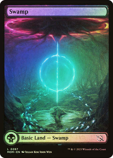 Swamp (mom) (287) / Full Art / Foil