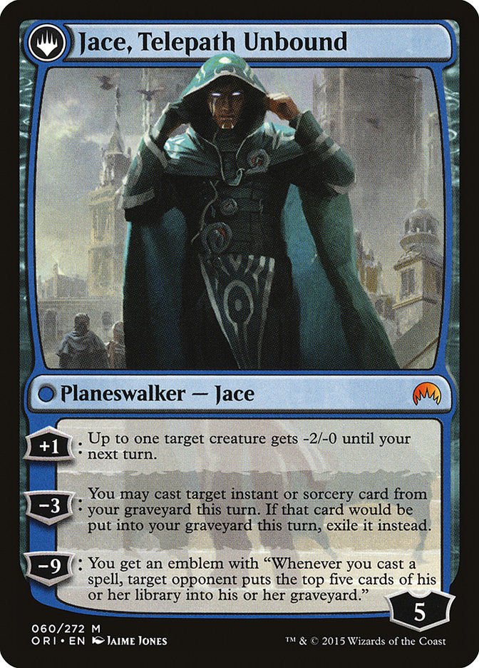 Jace, Vryn's Prodigy // Jace, Telepath Unbound (ORI) (60) — cara 2 de 2