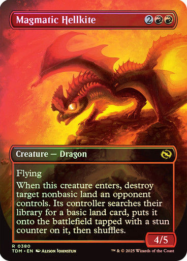 Magmatic Hellkite (TDM) / Foil / Borderless (380)