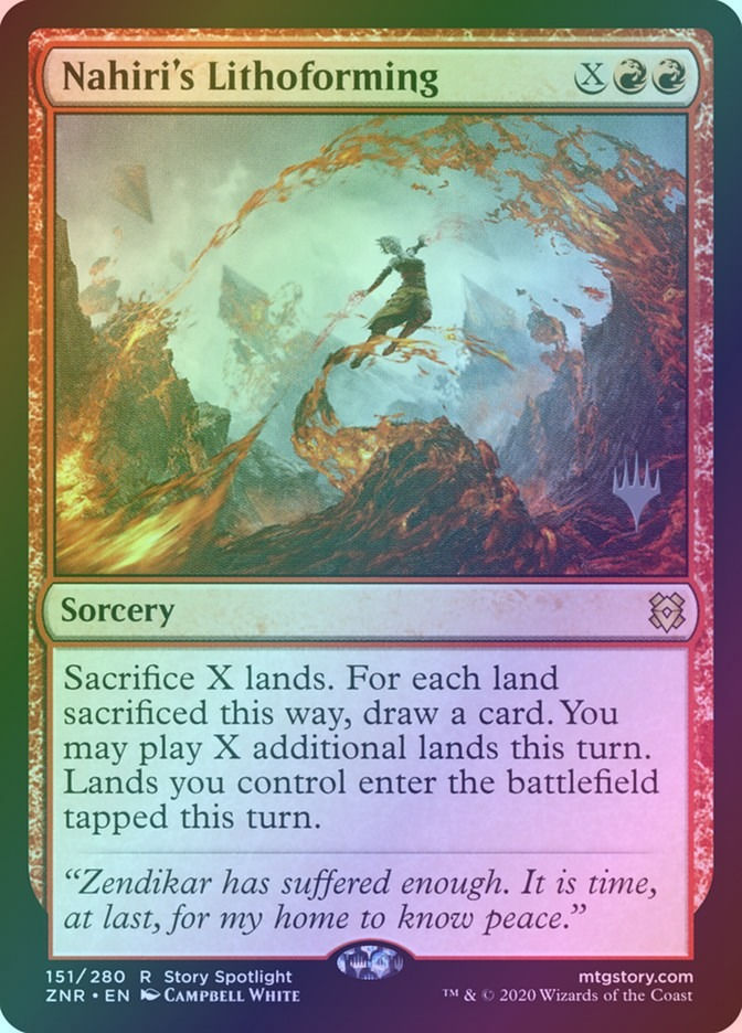 Nahiri's Lithoforming (PZNR) (151p) / Foil