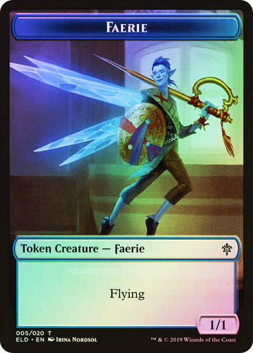 Faerie Token // Food Token (#17) (TELD) / Foil
