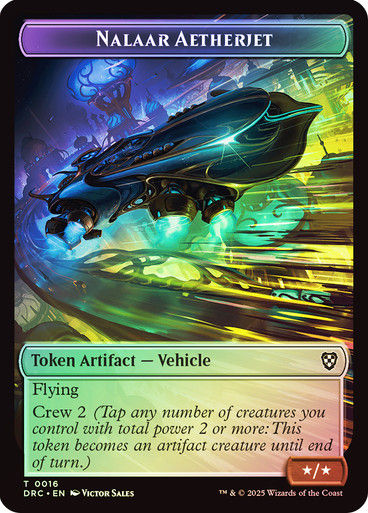 Construct (TDRC) (12) // Nalaar Aetherjet (TDRC) (16) / Foil — cara 2 de 2