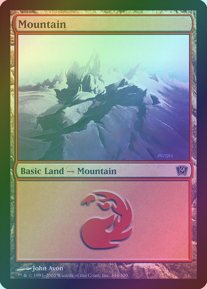 Mountain (9ED) (344★) / Foil