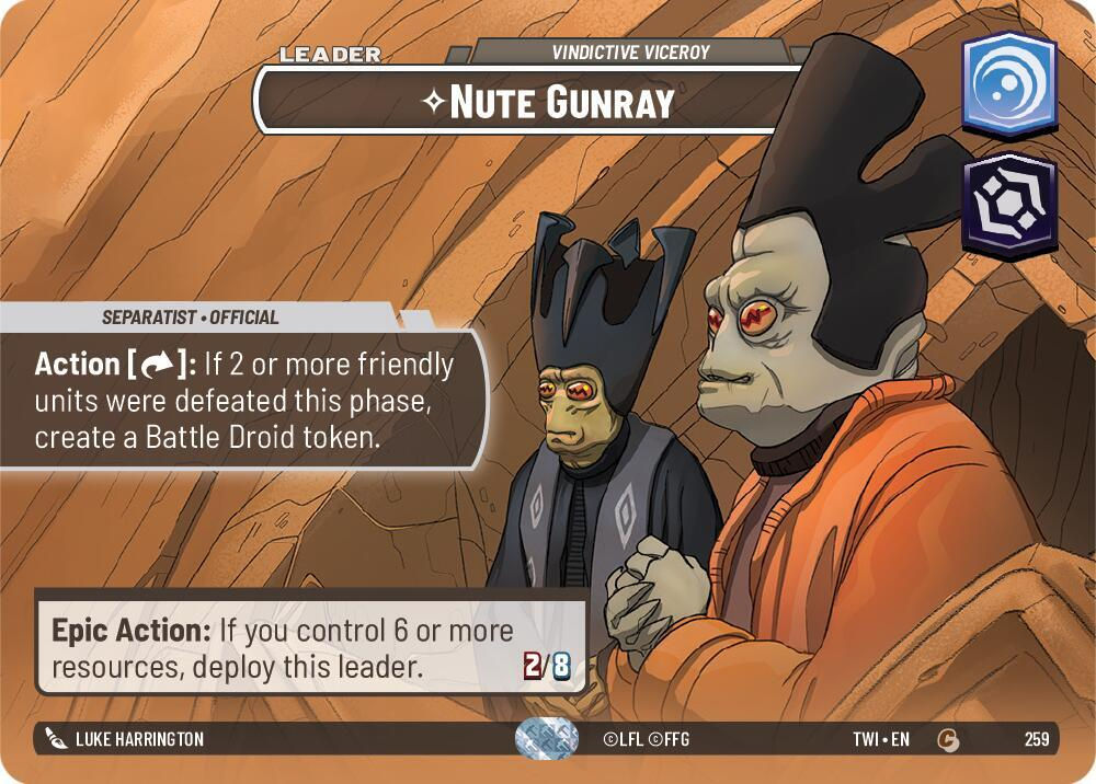 Nute Gunray - Vindictive Viceroy (Showcase) (TWI) (259) / Foil