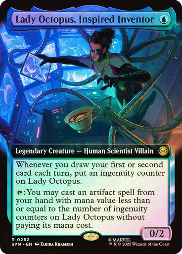 Lady Octopus, Inspired Inventor (SPM) (252) / Extended Art / Foil