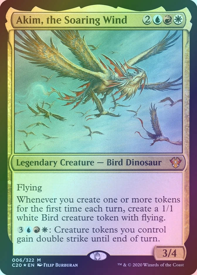 Akim, the Soaring Wind (C20) (6) / Foil