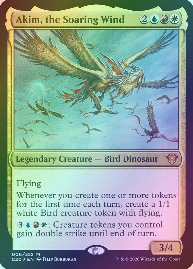 Akim, the Soaring Wind (C20) (6) / Foil