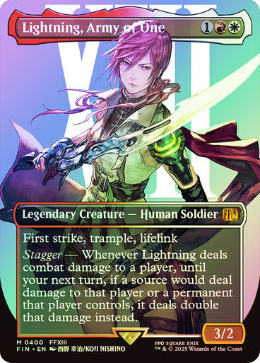 Lightning, Army of One (FIN) (400) / Borderless / Foil