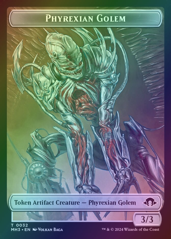 Phyrexian Golem // Servo (TMH3) (32 // 33) / Foil — cara 1 de 2
