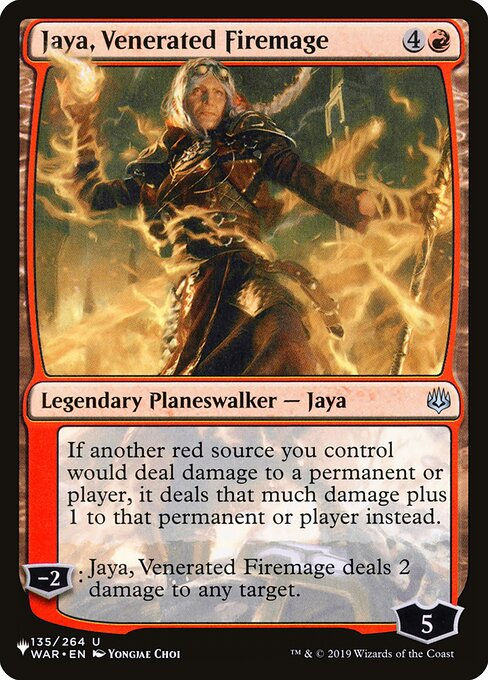 Jaya, Venerated Firemage (PLST) (WAR-135)