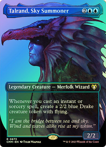 Talrand, Sky Summoner (cmm) / Borderless / Foil