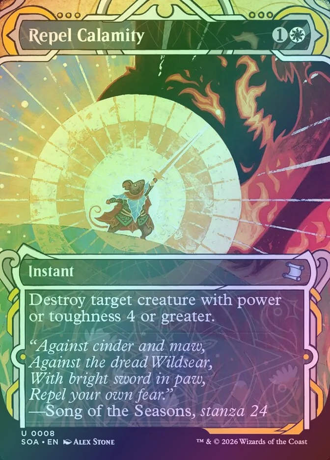Repel Calamity (SOA) (8) / Borderless / Showcase / Foil