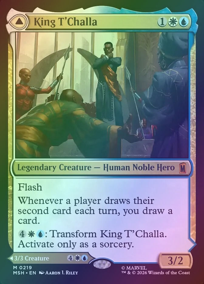 King T'Challa // Black Panther, Hope Enduring (MSH) (219) / Foil — cara 1 de 2