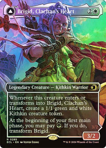 Brigid, Clachan's Heart // Brigid, Doun's Mind (ECL) (285) / Borderless / Foil