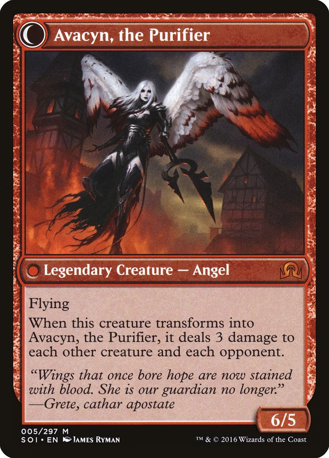 Archangel Avacyn // Avacyn, the Purifier (SOI) (5) — cara 2 de 2