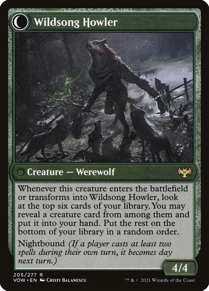 Howlpack Piper // Wildsong Howler (VOW) (205) — cara 2 de 2