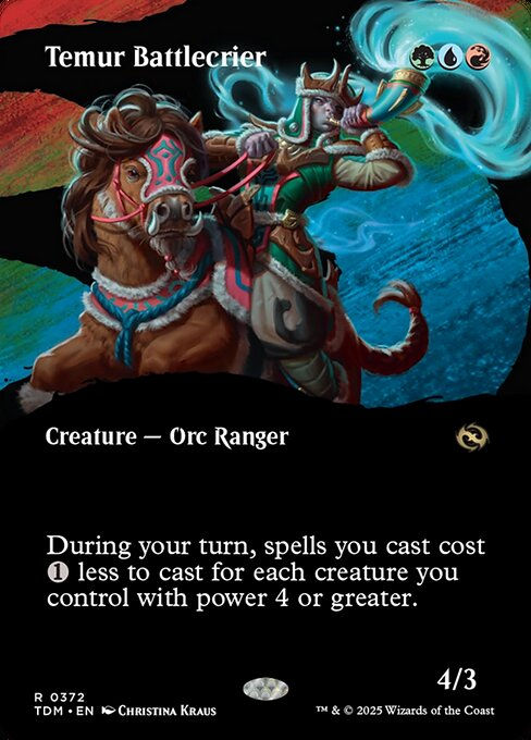 Temur Battlecrier (TDM) (372) / Borderless Showcase