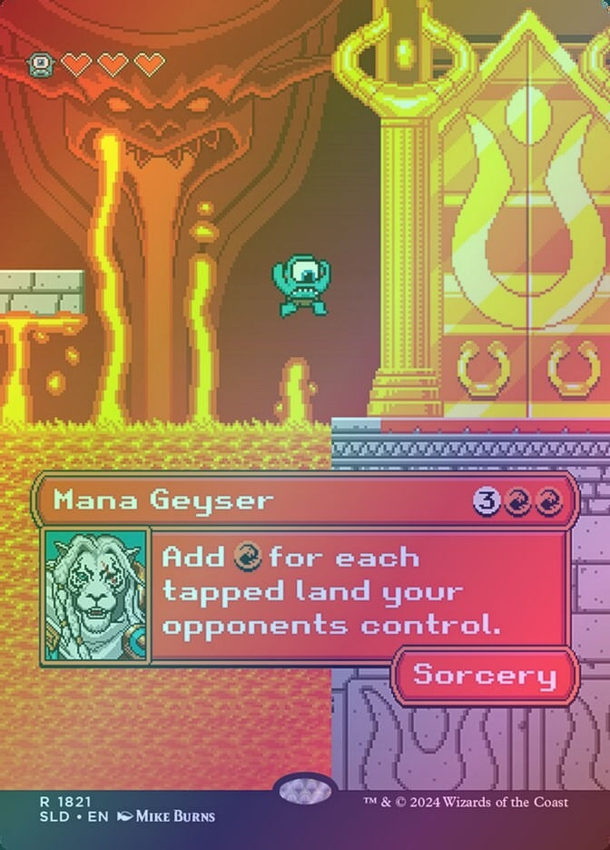 Mana Geyser (SLD) (1821) / Borderless / Rainbow Foil