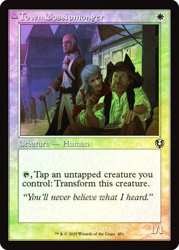 Town Gossipmonger // Incited Rabble (INR) (451) / Foil Retro