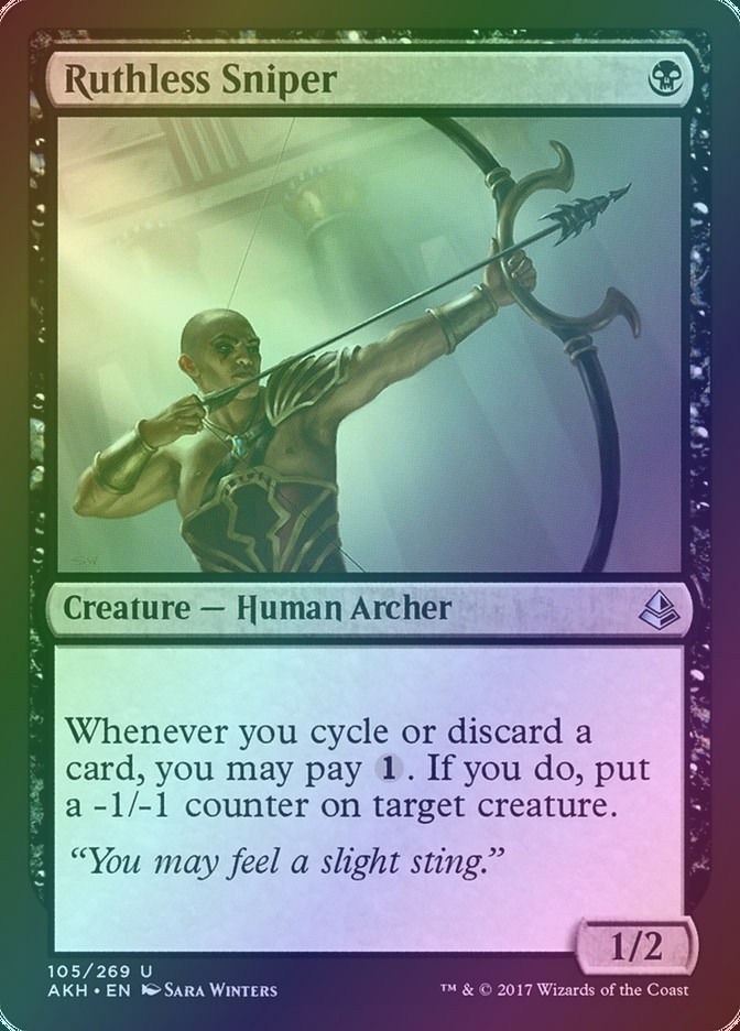 Ruthless Sniper (AKH) (105) / Foil