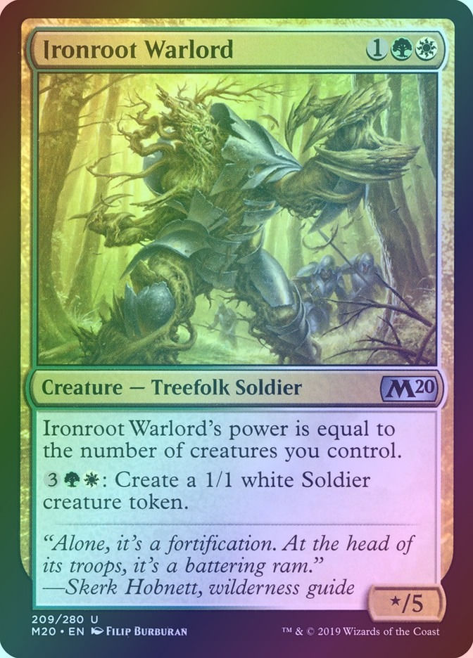 Ironroot Warlord (M20) (209) / Foil