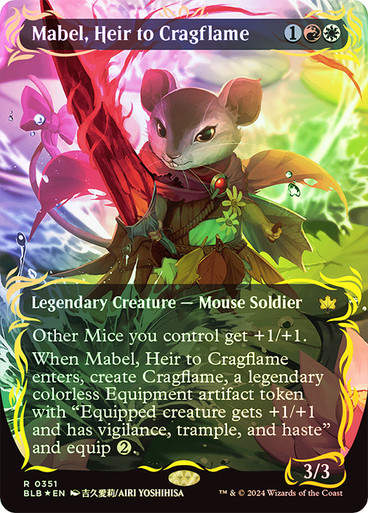 Mabel, Heir to Cragflame (blb) (351) / Raised Foil