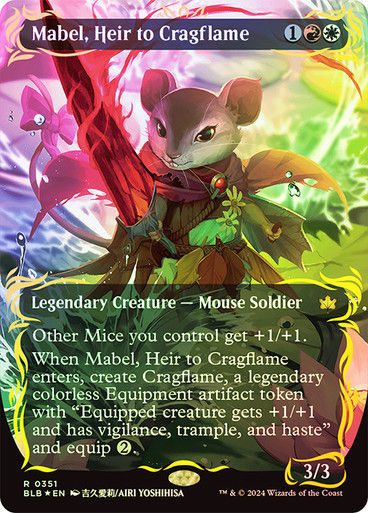 Mabel, Heir to Cragflame (blb) (351) / Raised Foil