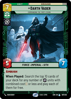 Darth Vader - Commanding the First Legion (SOR_#087/252)