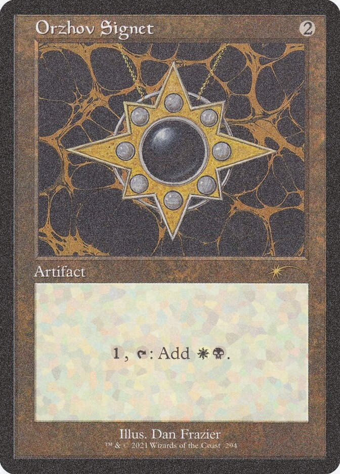 Orzhov Signet (SLD) (294) / Foil Etched