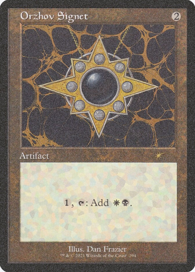 Orzhov Signet (SLD) (294) / Foil Etched