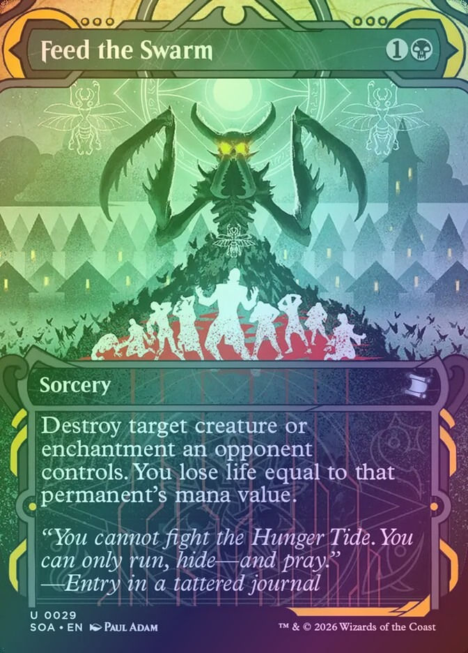 Feed the Swarm (SOA) (29) / Borderless / Showcase / Foil